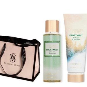 VICTORIA'S SECRET Après Snow FROST MELT FragranceMist & BodyLotion SET CHOCOLATE